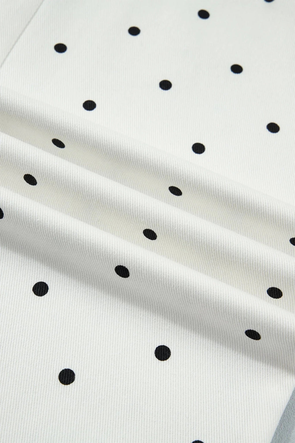 Polka Dot Denim Scalloped Patch Pocket Pants - Rooted & Reckless Co.