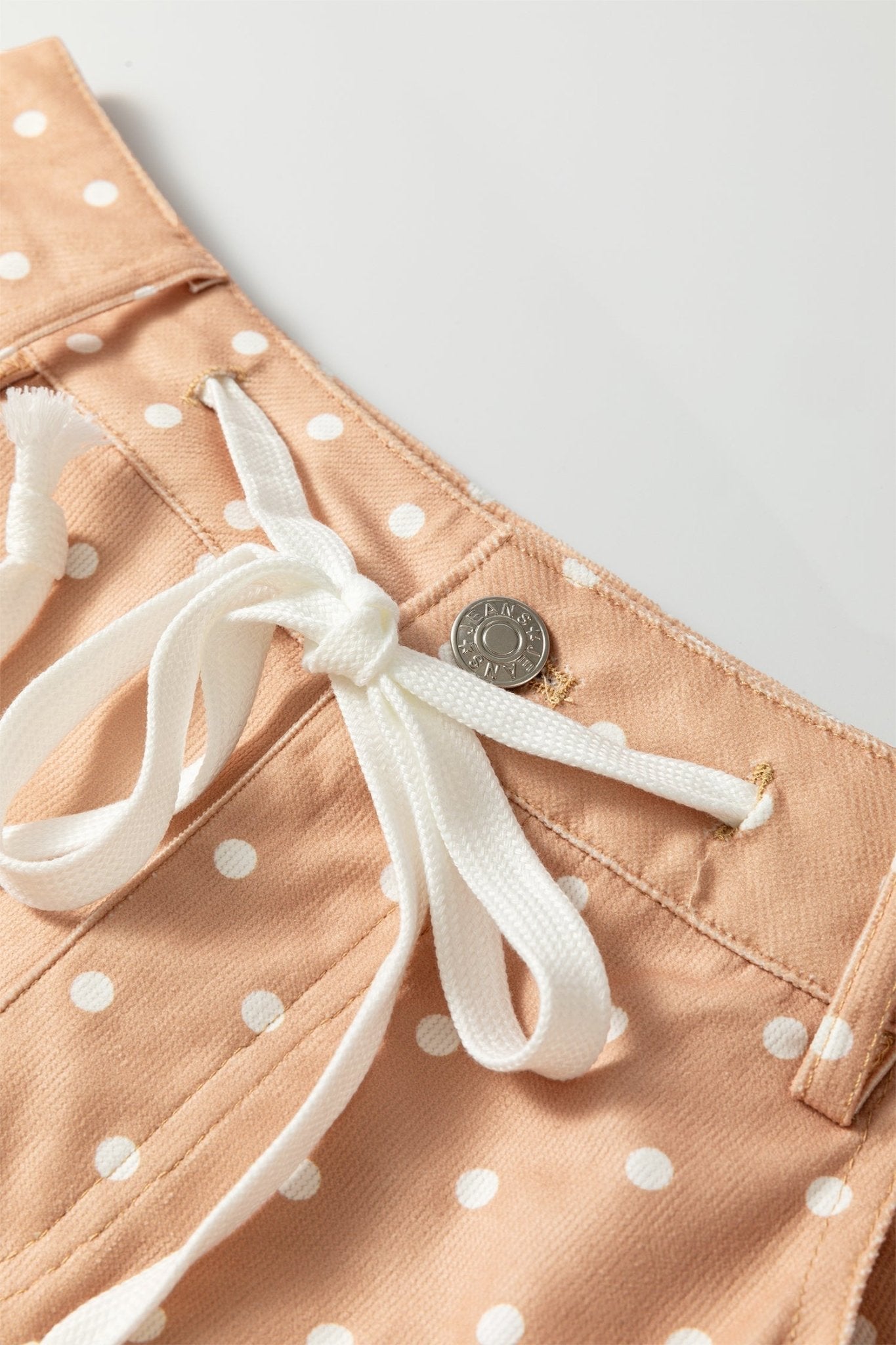 Polka Dot Drawstring High Waist Wide Leg Pants - Rooted & Reckless Co.