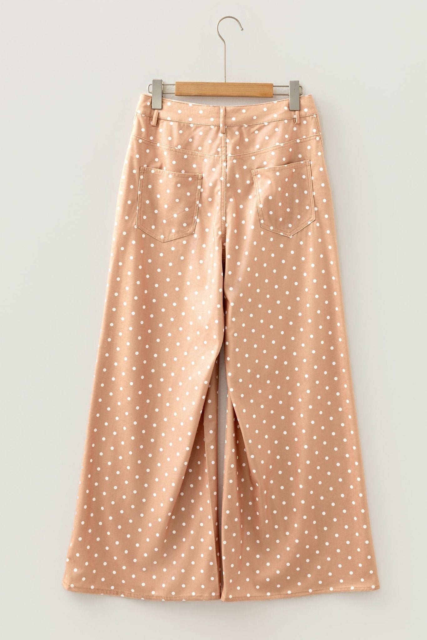 Polka Dot Drawstring High Waist Wide Leg Pants - Rooted & Reckless Co.