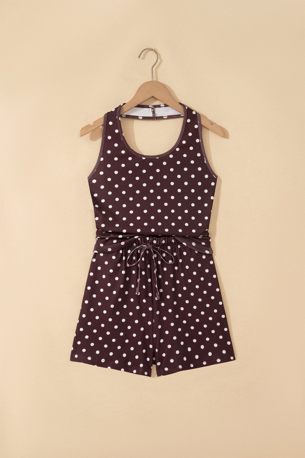 Polka Dot Halter Tank & Elastic Shorts Set - Rooted & Reckless Co.