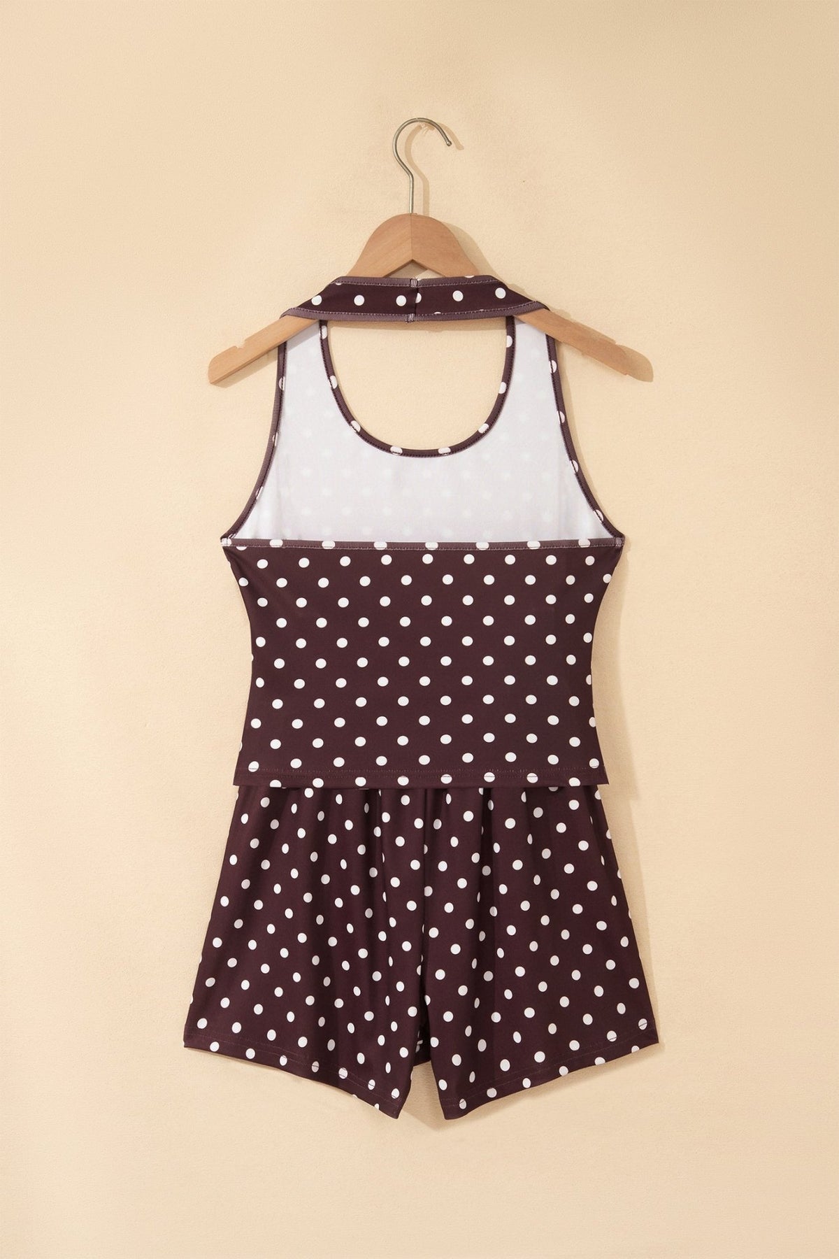 Polka Dot Halter Tank & Elastic Shorts Set - Rooted & Reckless Co.