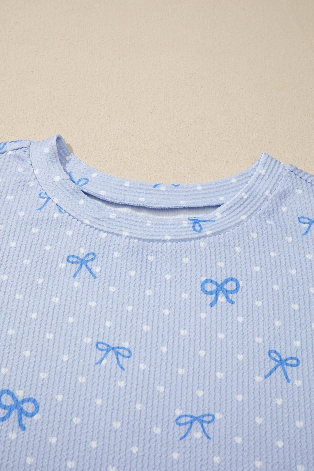 Polka Dot Heart Bow Top & Elastic Short Set - Rooted & Reckless Co.