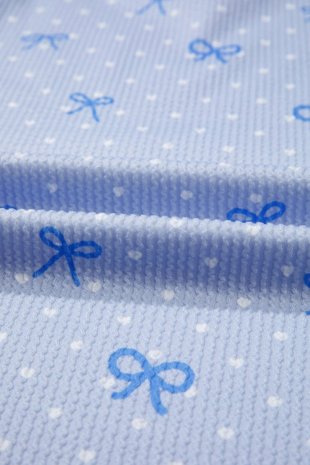Polka Dot Heart Bow Top & Elastic Short Set - Rooted & Reckless Co.