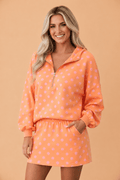 Polka Dot Hooded Top & Mini Skort Set - Rooted & Reckless Co.