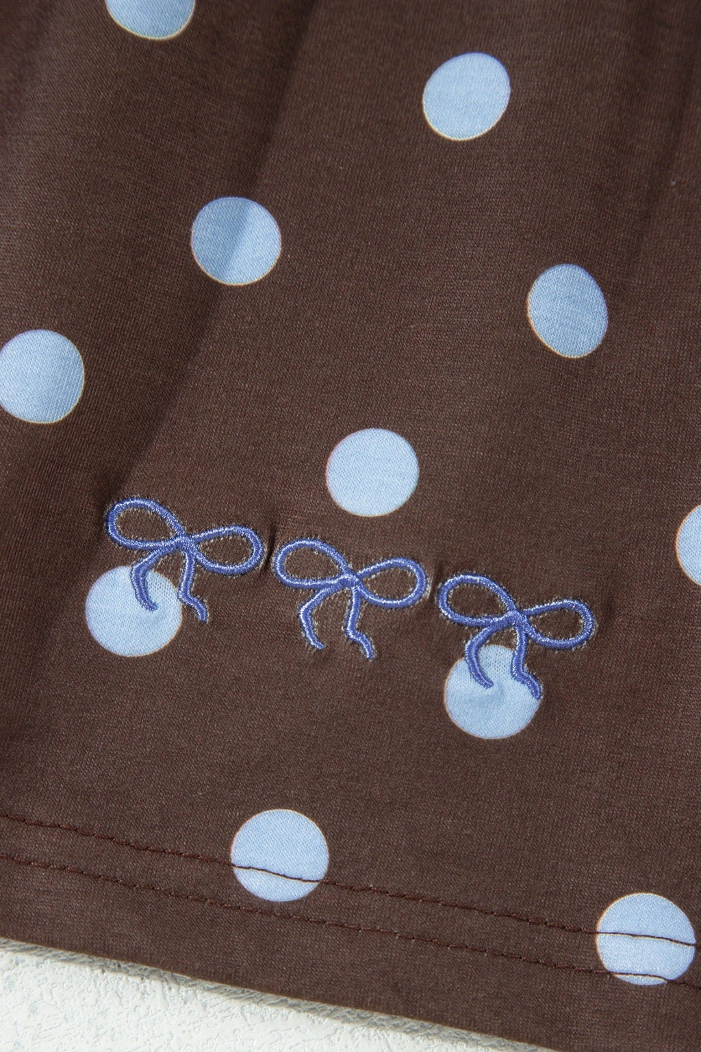 Polka Dot Long Sleeve Pullover & Bow Skort Set - Rooted & Reckless Co.