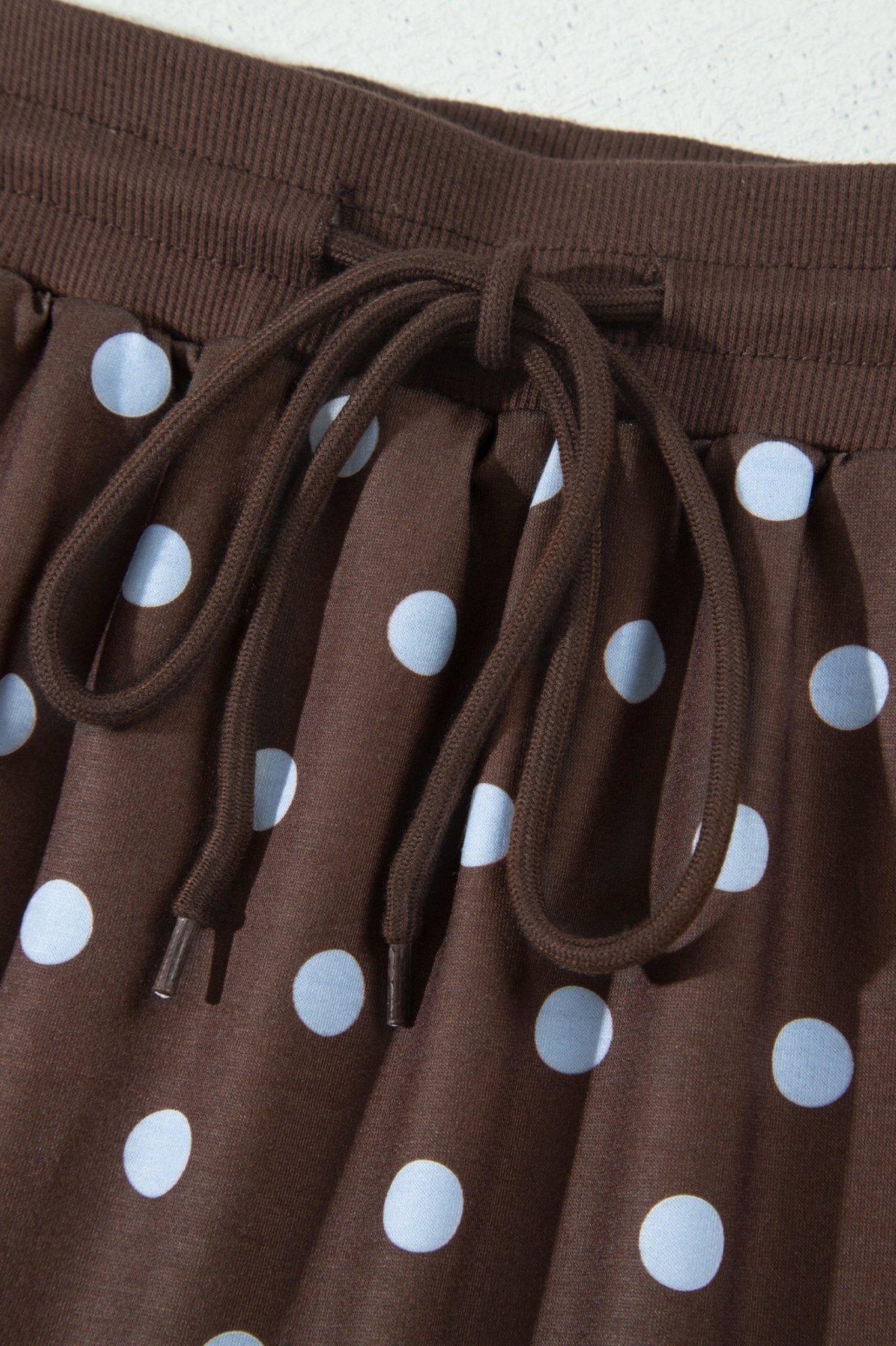 Polka Dot Long Sleeve Pullover & Bow Skort Set - Rooted & Reckless Co.