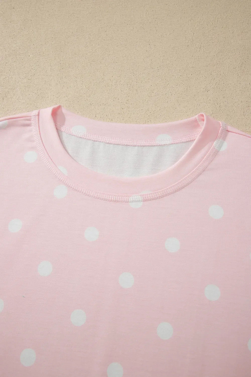 Polka Dot Loose Tee & Drawstring Shorts Set - Rooted & Reckless Co.