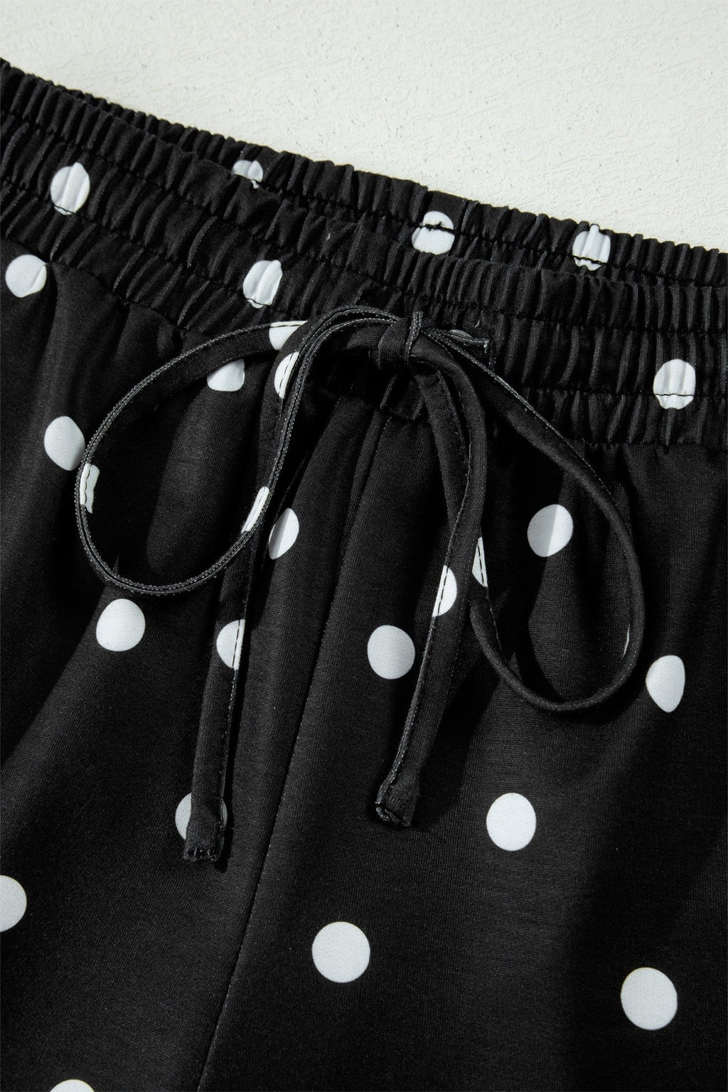 Polka Dot Loose Tee & Drawstring Shorts Set - Rooted & Reckless Co.