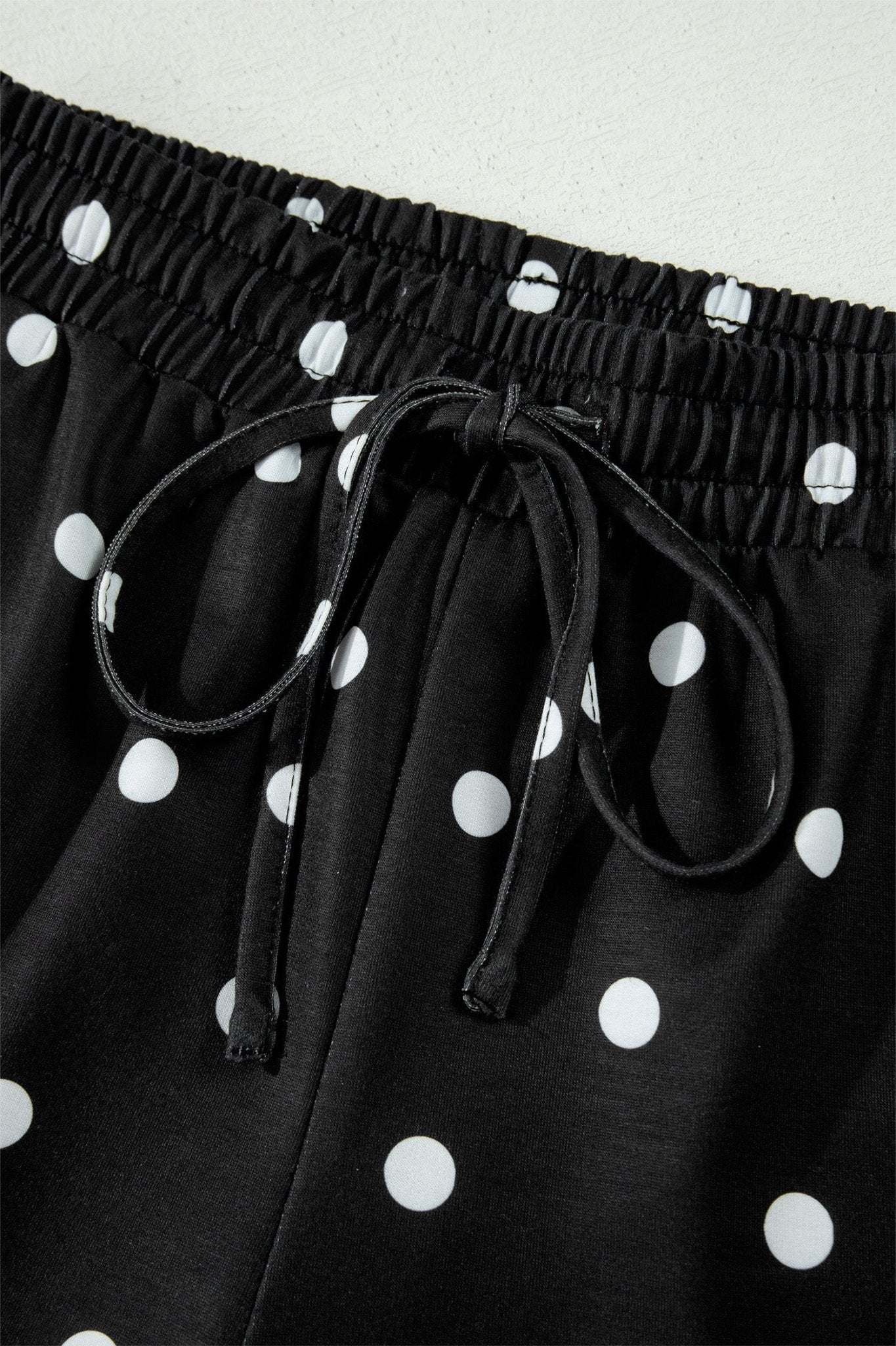 Polka Dot Loose Tee & Drawstring Shorts Set - Rooted & Reckless Co.