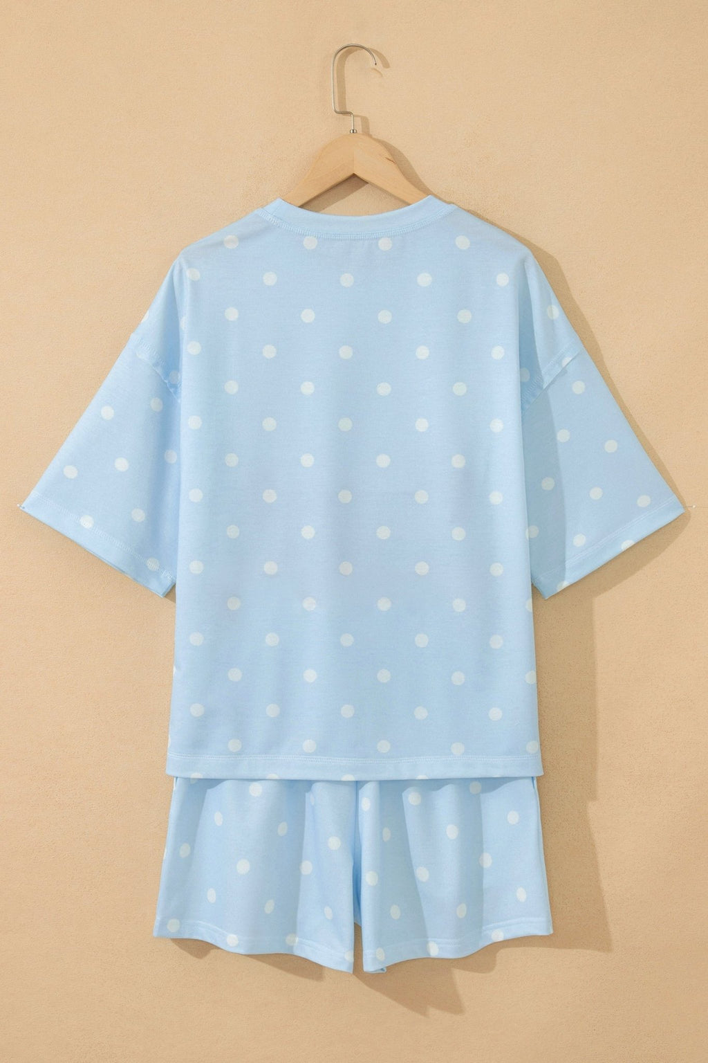 Polka Dot Loose Tee & Drawstring Shorts Set - Rooted & Reckless Co.