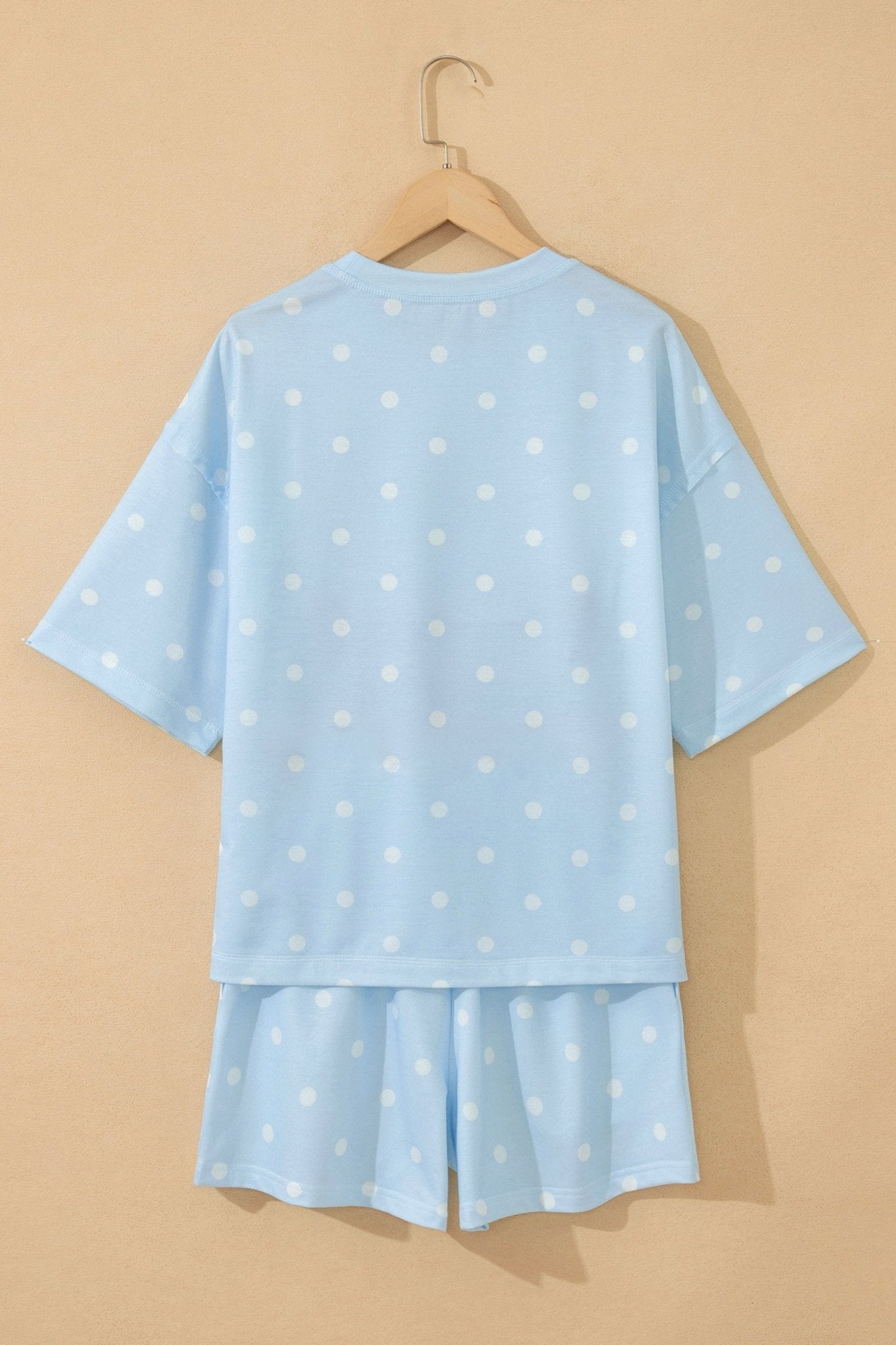Polka Dot Loose Tee & Drawstring Shorts Set - Rooted & Reckless Co.