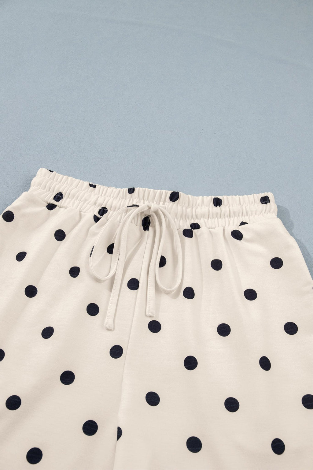 Polka Dot Loose Tee & Drawstring Shorts Set - Rooted & Reckless Co.