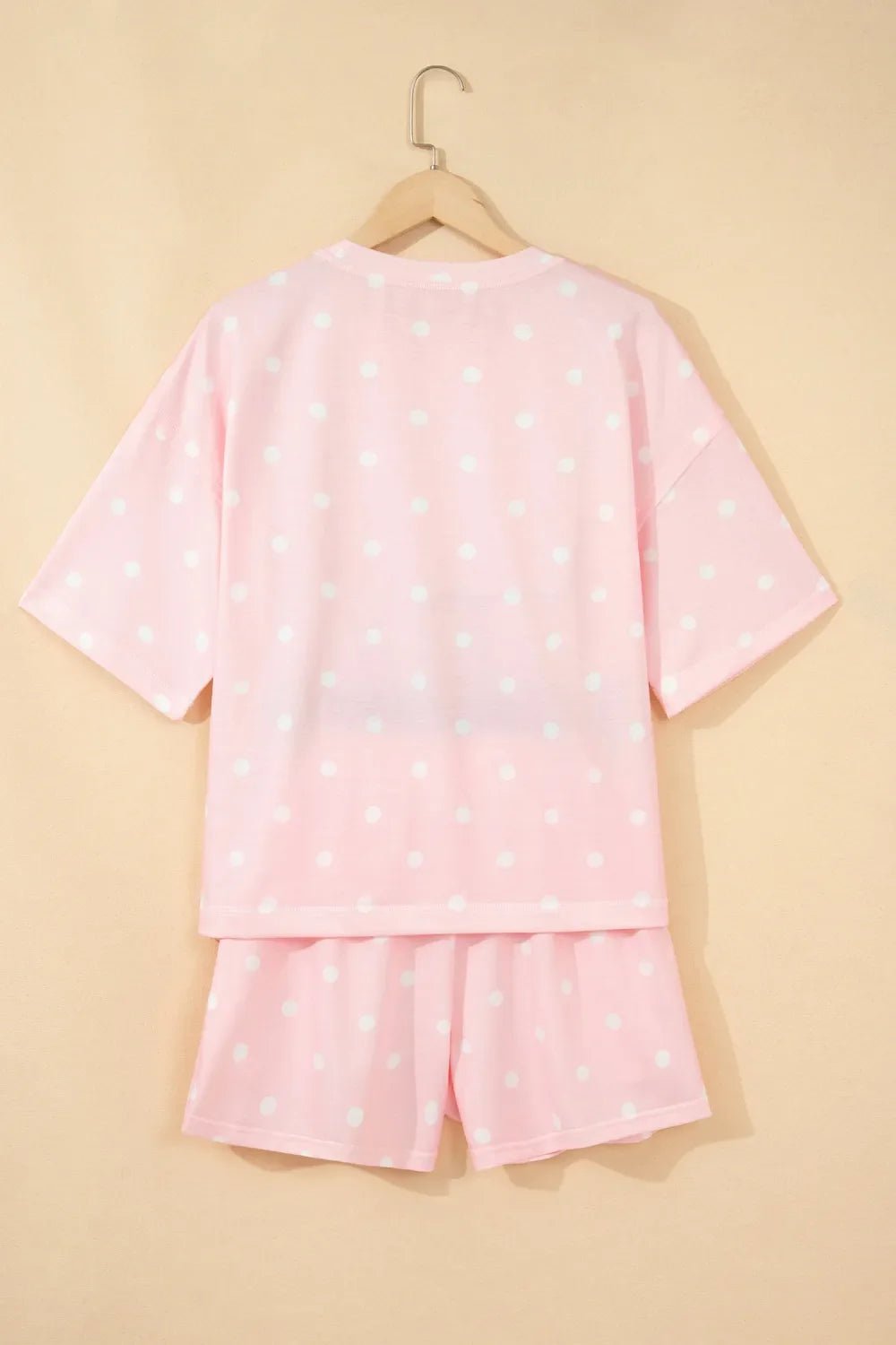 Polka Dot Loose Tee & Drawstring Shorts Set - Rooted & Reckless Co.