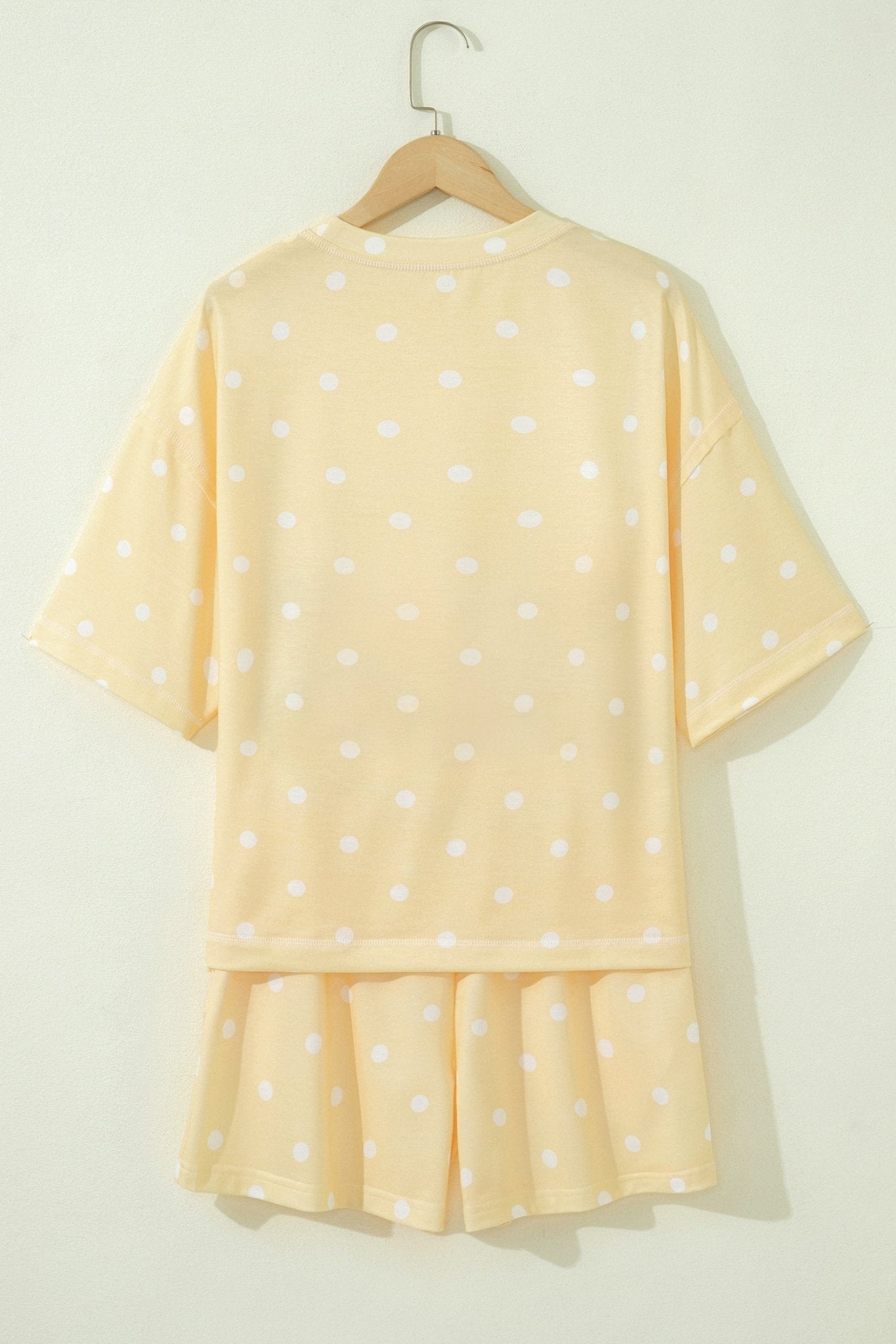 Polka Dot Loose Tee & Drawstring Shorts Set - Rooted & Reckless Co.