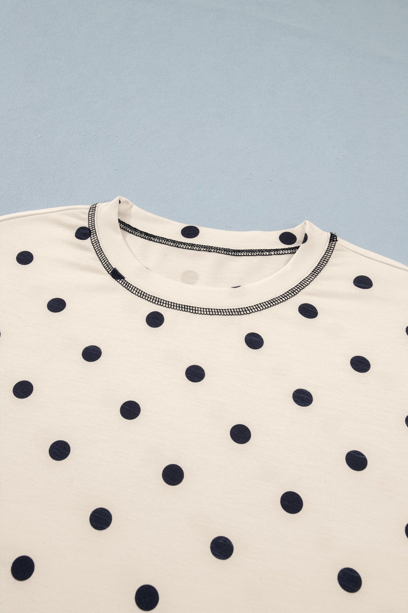 Polka Dot Loose Tee & Drawstring Shorts Set - Rooted & Reckless Co.