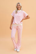 Polka Dot Mock Neck Top & Pants Set - Rooted & Reckless Co.