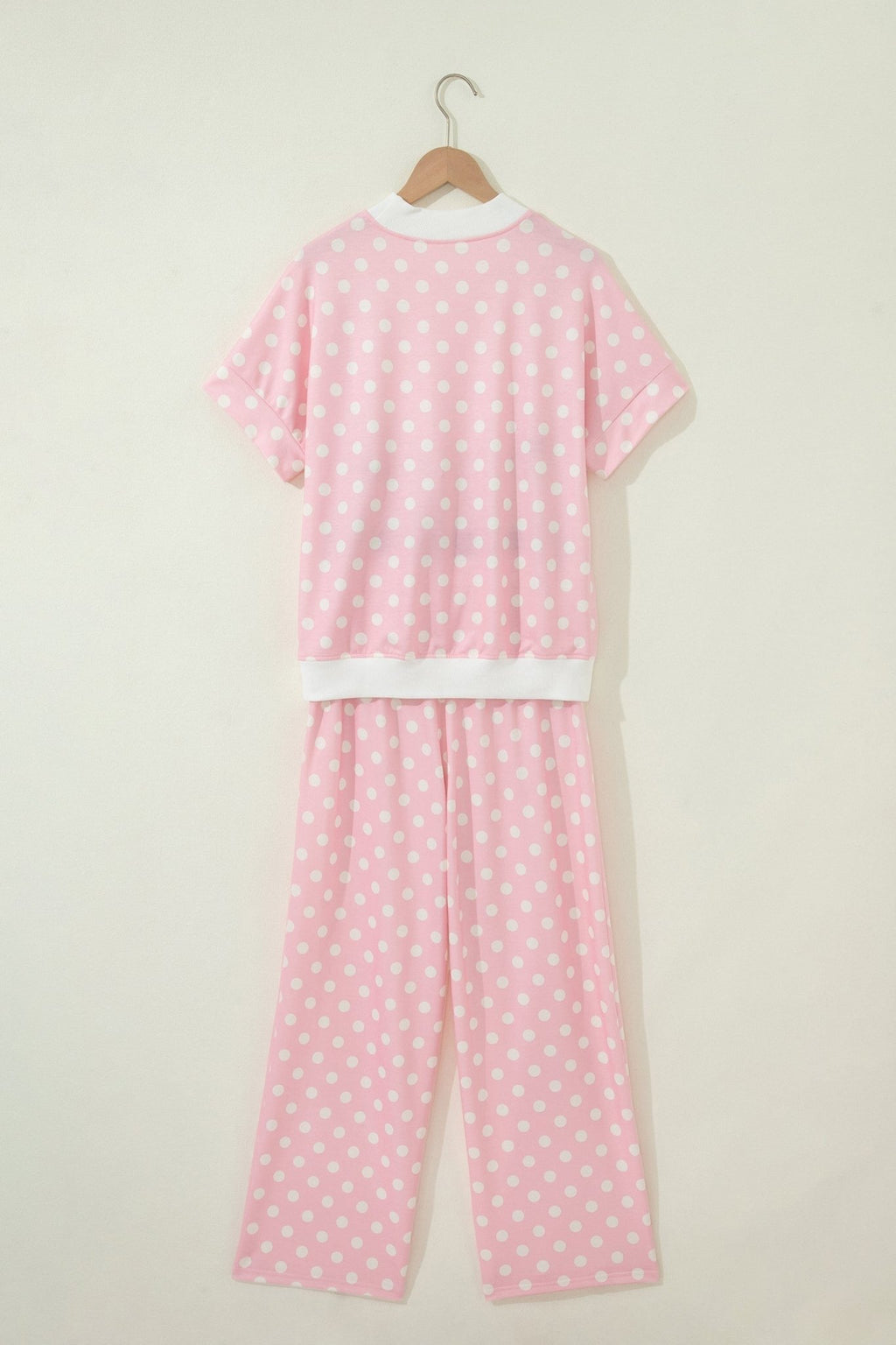 Polka Dot Mock Neck Top & Pants Set - Rooted & Reckless Co.