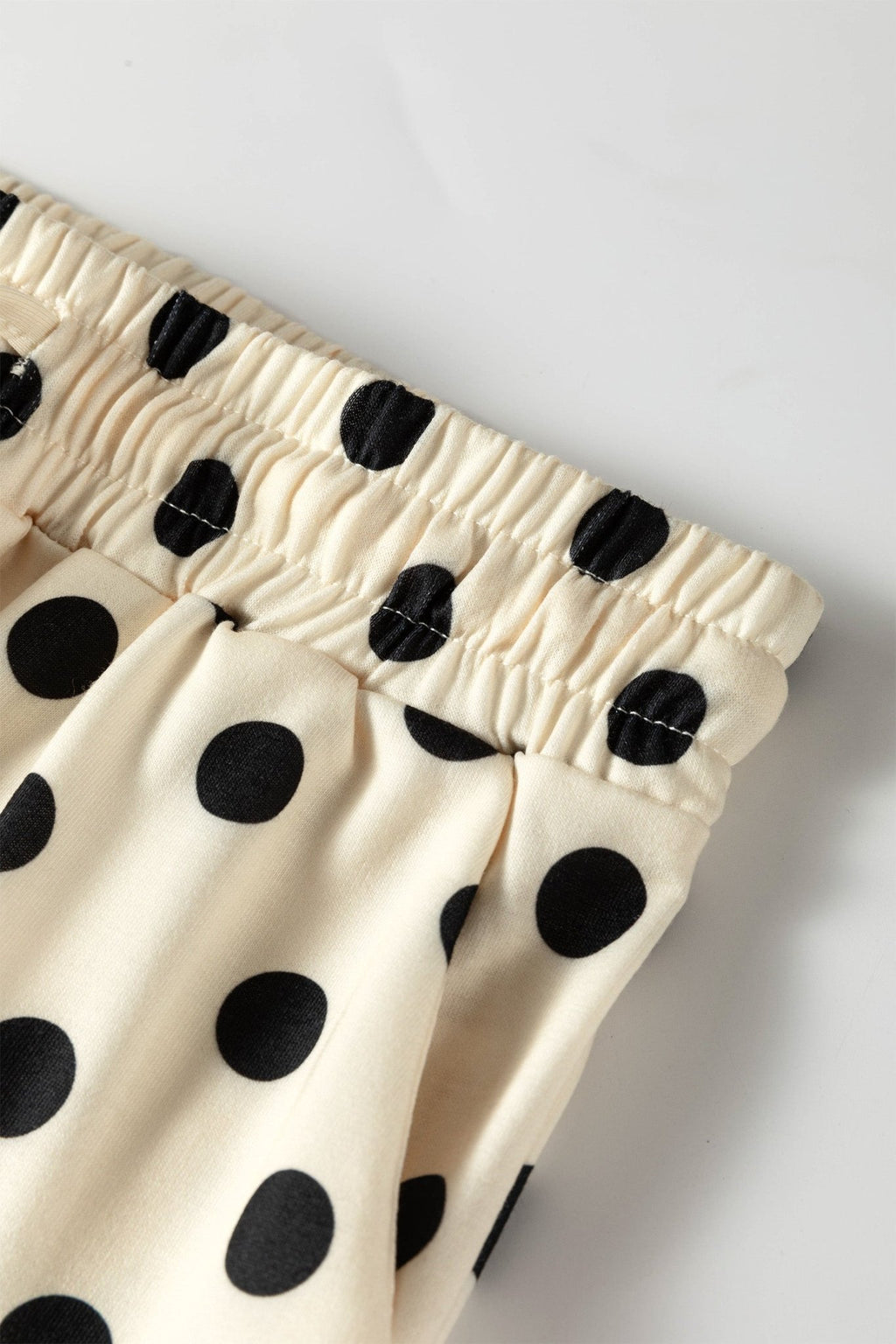 Polka Dot Oversized Top & Drawstring Shorts Set - Rooted & Reckless Co.