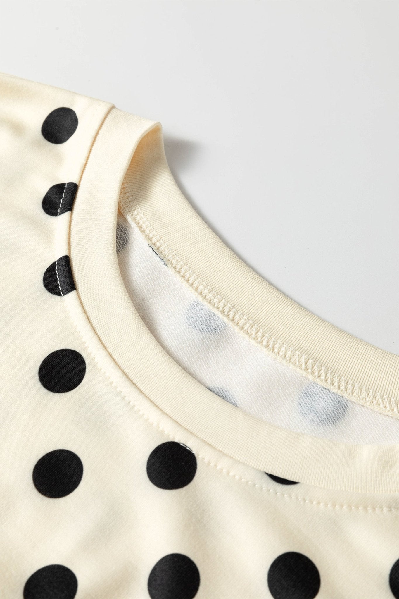 Polka Dot Oversized Top & Drawstring Shorts Set - Rooted & Reckless Co.