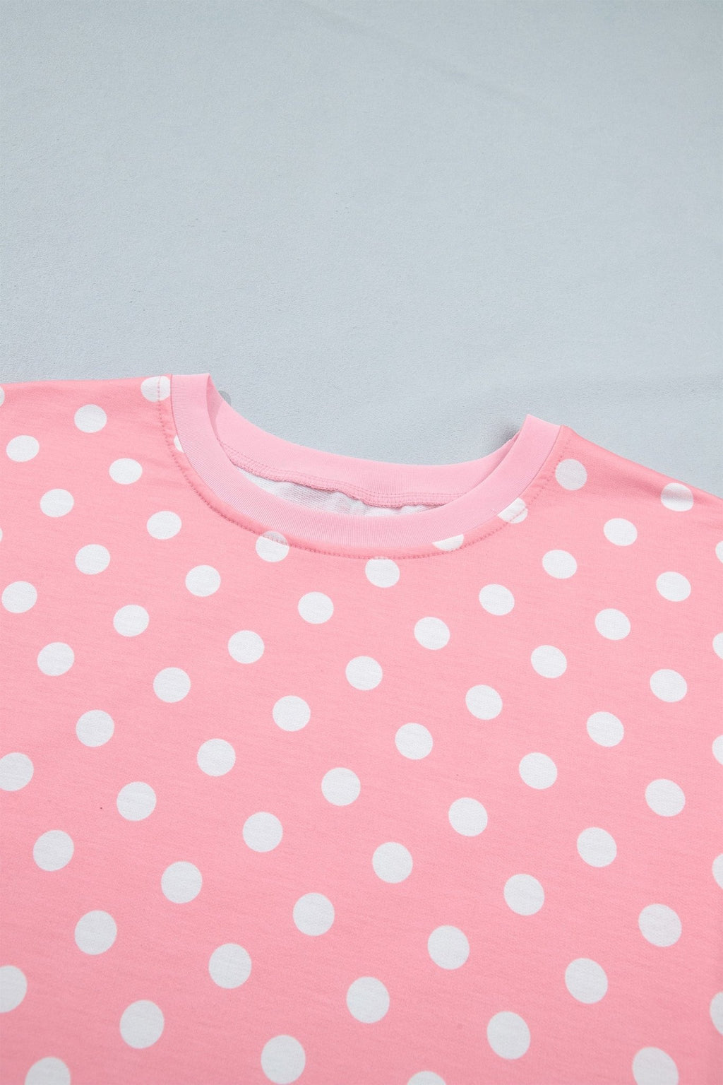 Polka Dot Oversized Top & Drawstring Shorts Set - Rooted & Reckless Co.