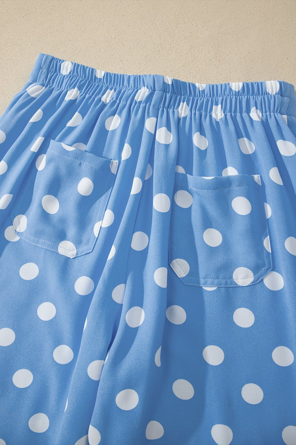 Polka Dot Patch Pocket Straight Leg Pants - Rooted & Reckless Co.