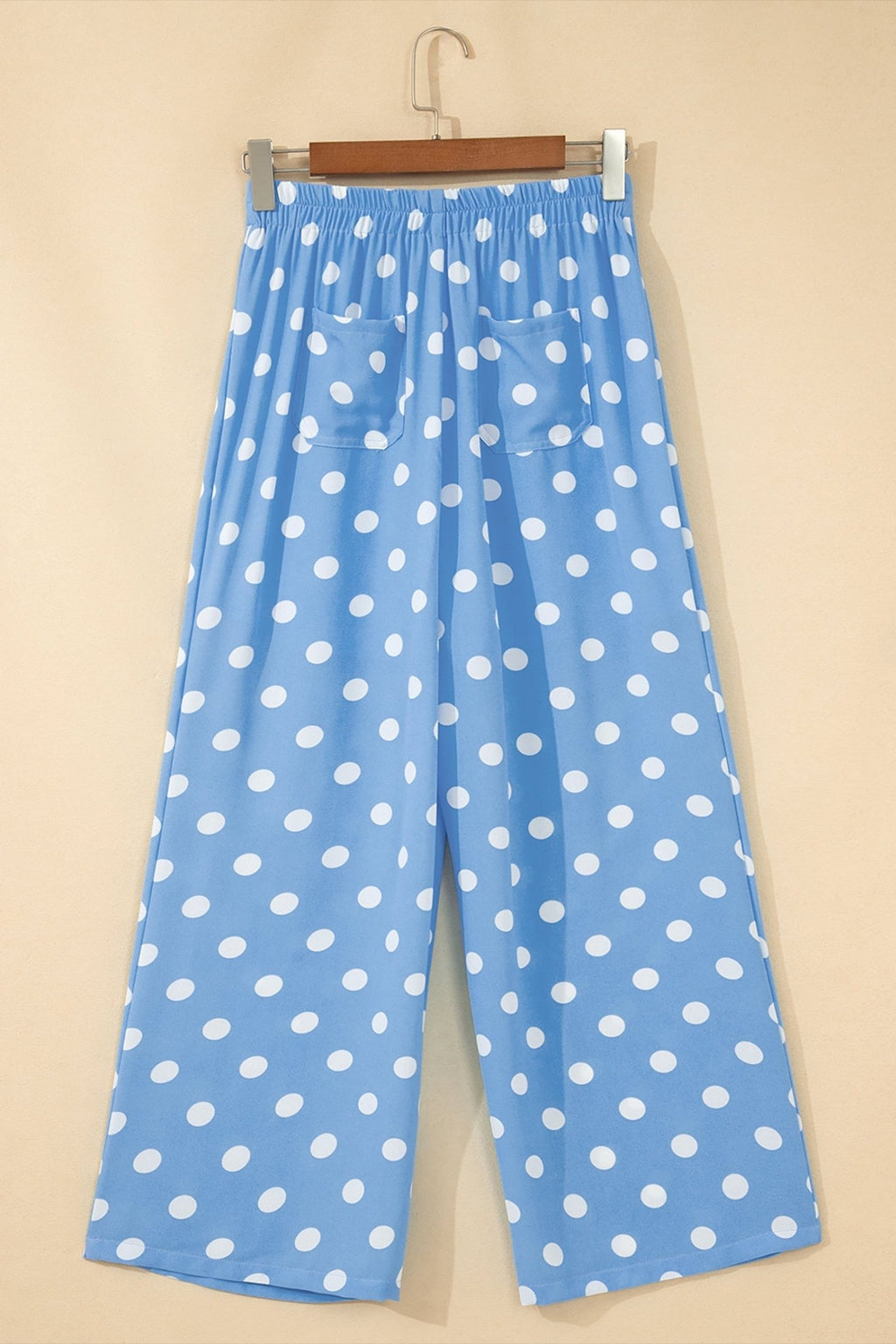 Polka Dot Patch Pocket Straight Leg Pants - Rooted & Reckless Co.