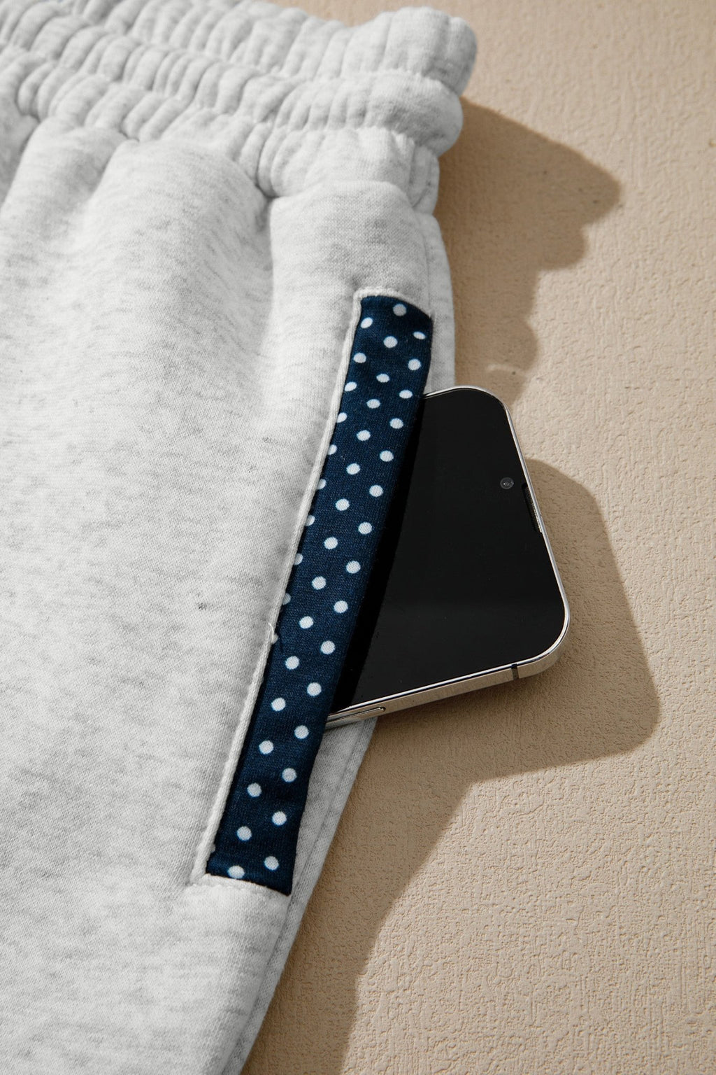 Polka Dot Patchwork Sweatshirt & Shorts Set - Rooted & Reckless Co.