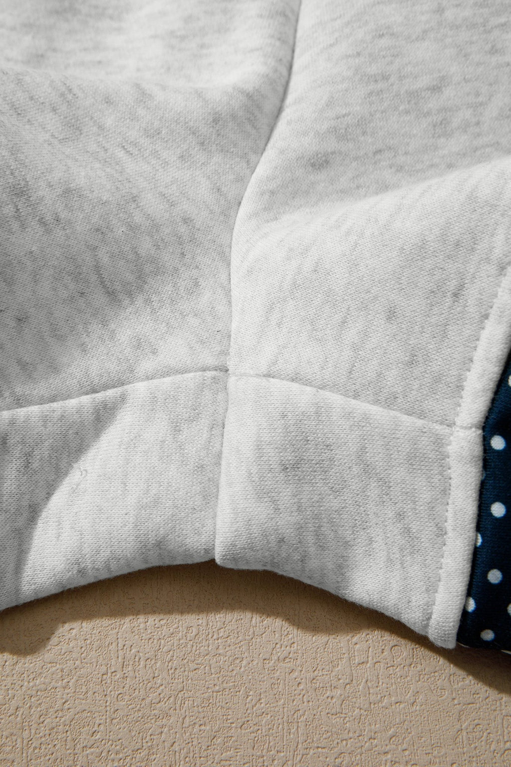 Polka Dot Patchwork Sweatshirt & Shorts Set - Rooted & Reckless Co.