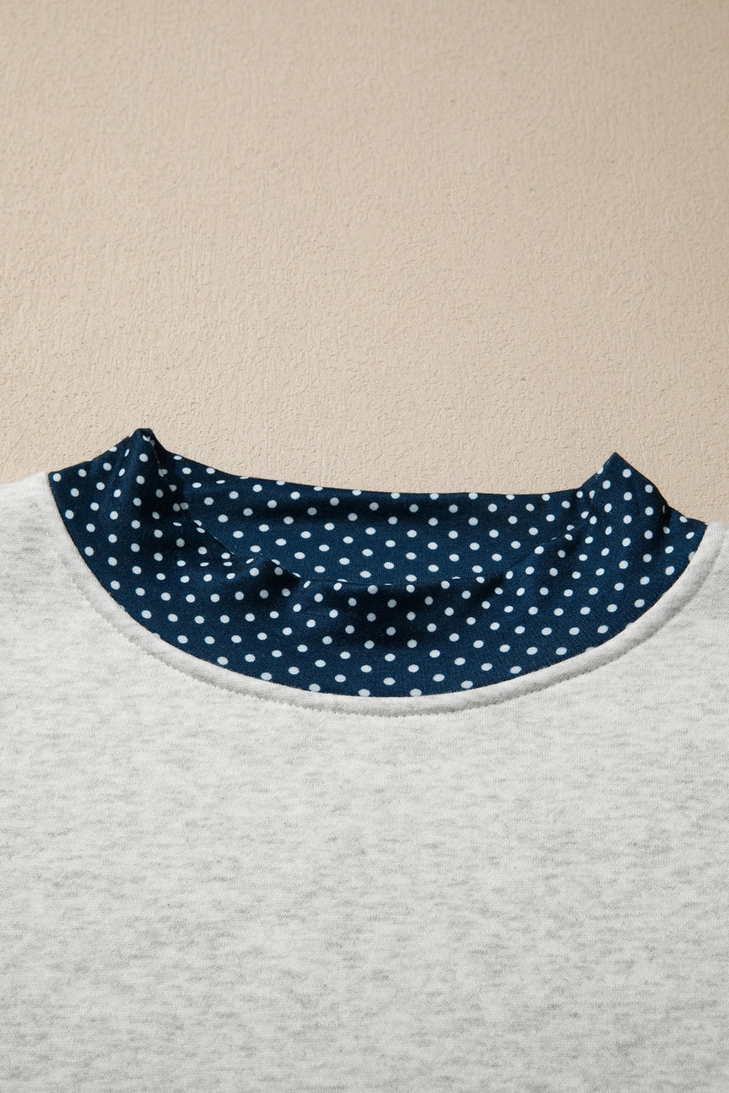 Polka Dot Patchwork Sweatshirt & Shorts Set - Rooted & Reckless Co.