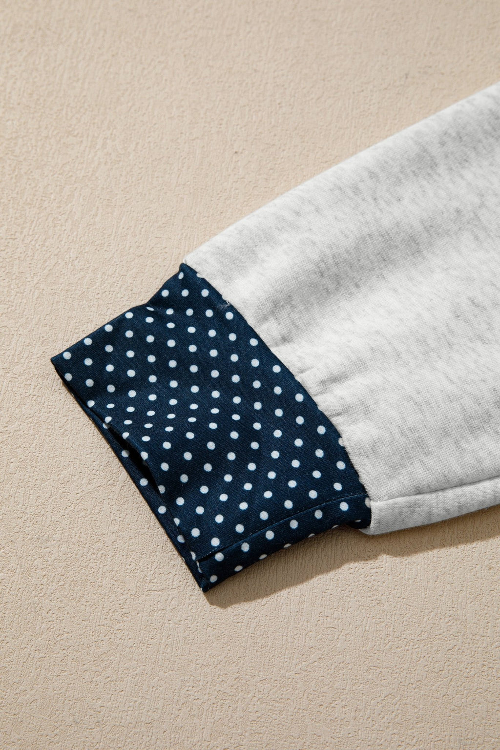 Polka Dot Patchwork Sweatshirt & Shorts Set - Rooted & Reckless Co.