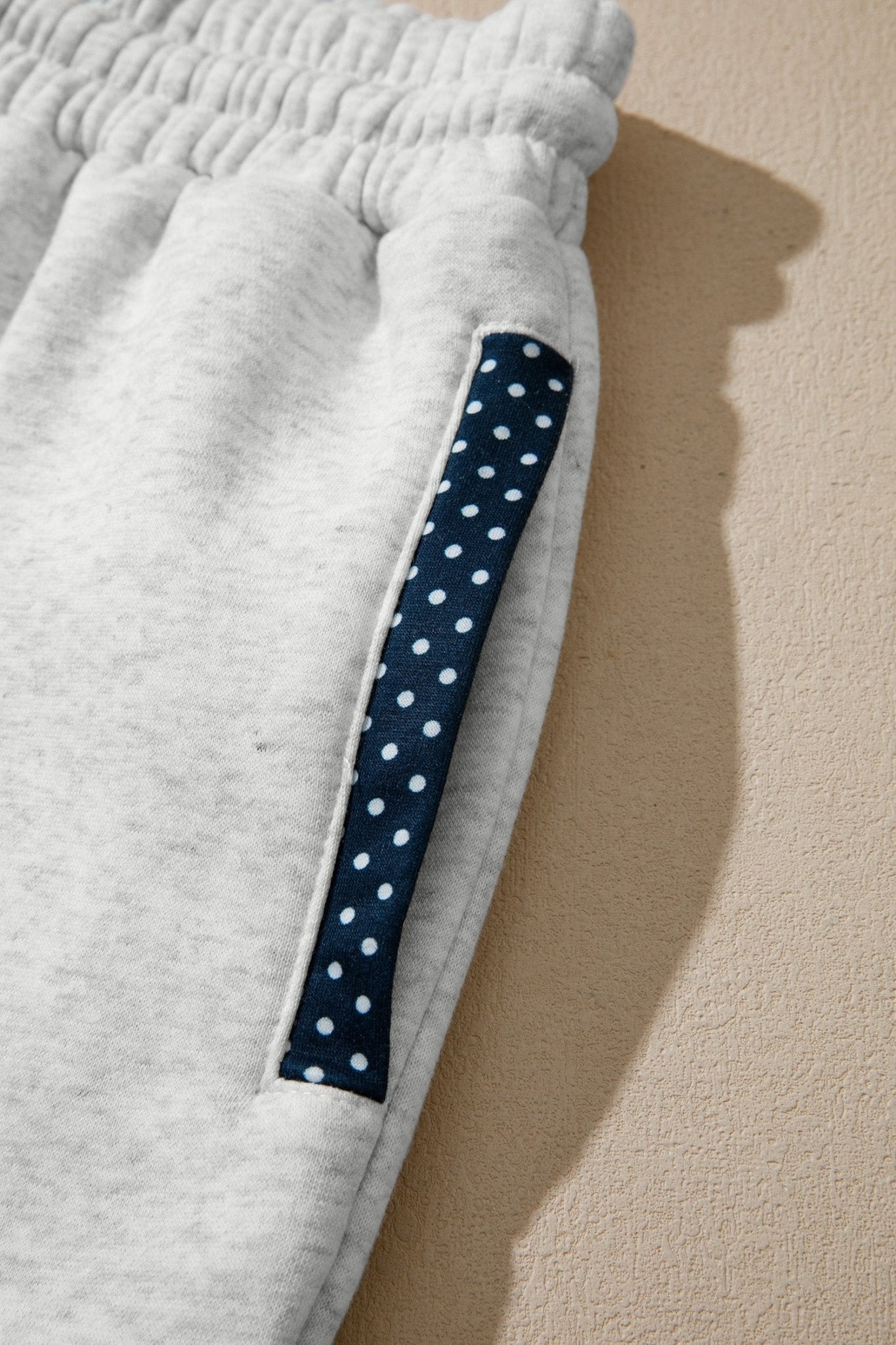 Polka Dot Patchwork Sweatshirt & Shorts Set - Rooted & Reckless Co.