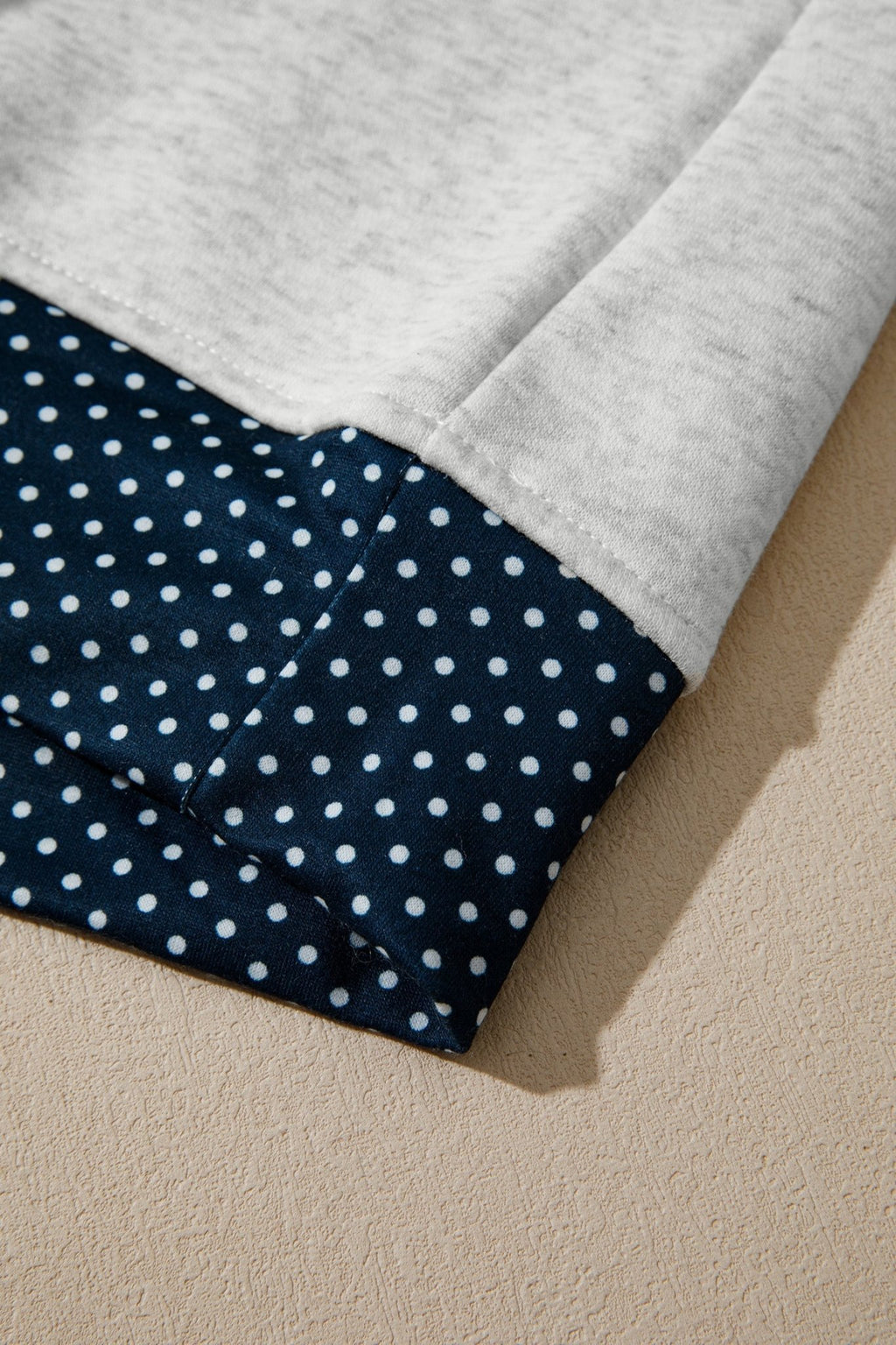 Polka Dot Patchwork Sweatshirt & Shorts Set - Rooted & Reckless Co.