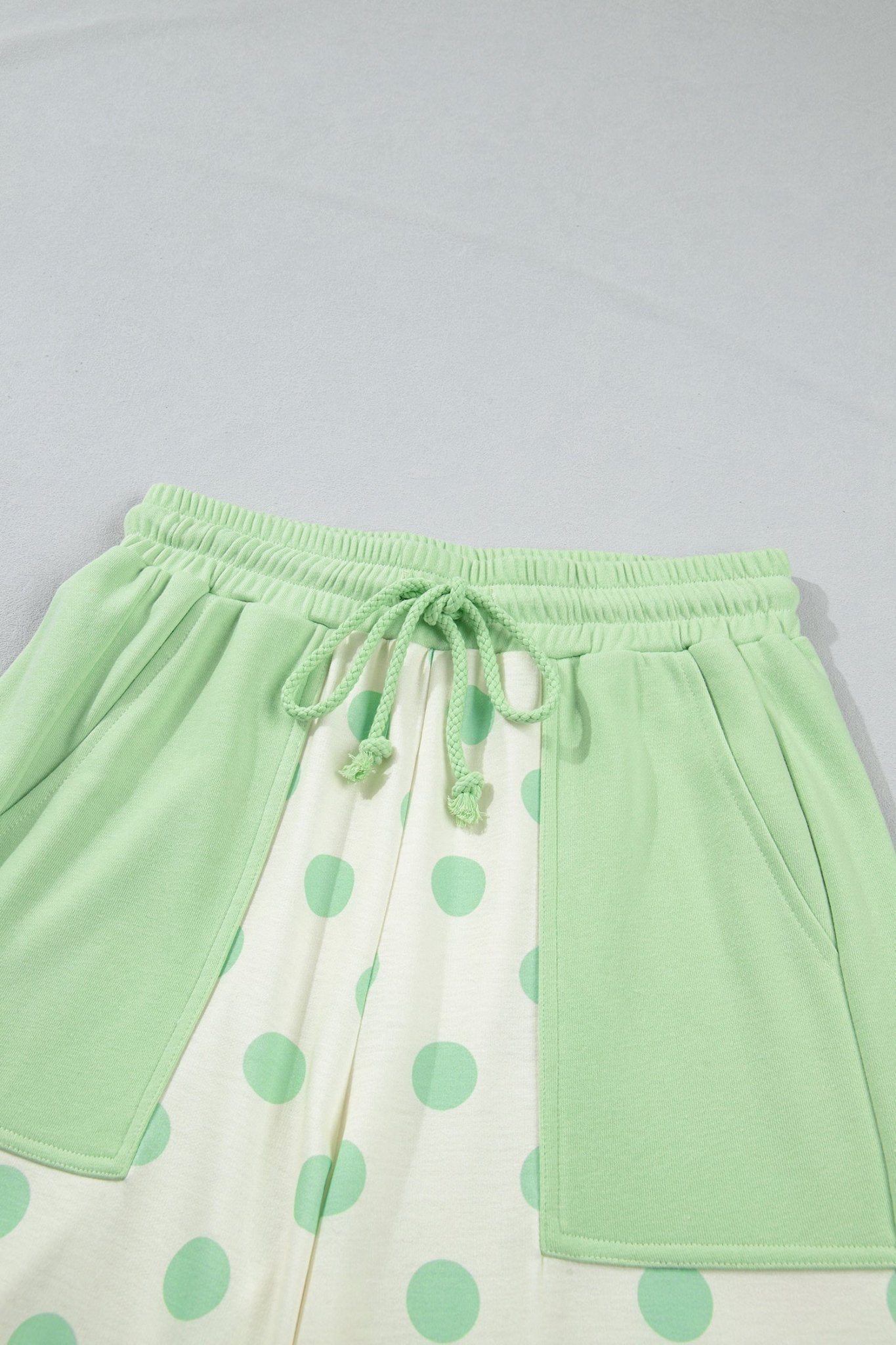 Polka Dot Patchwork Top & Wide Leg Pants Set - Rooted & Reckless Co.
