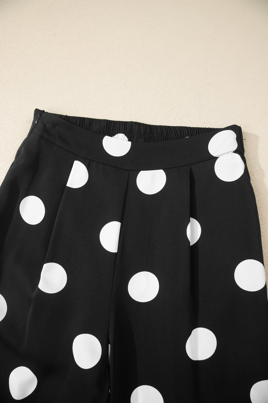 Polka Dot Pleated Tank & Wide Leg Pant Set - Rooted & Reckless Co.