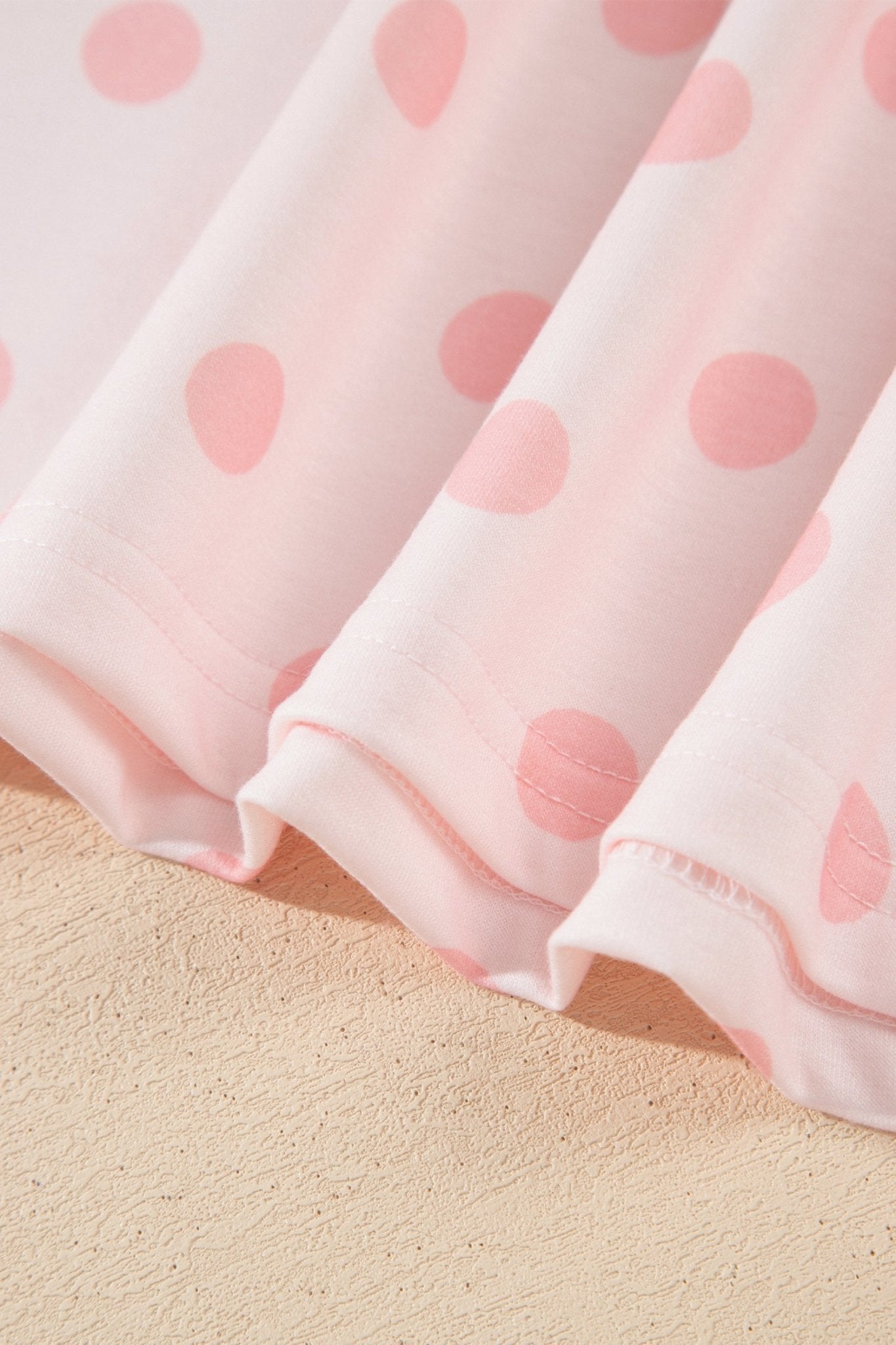 Polka Dot Polo Pullover & Elastic Waist Shorts Set - Rooted & Reckless Co.