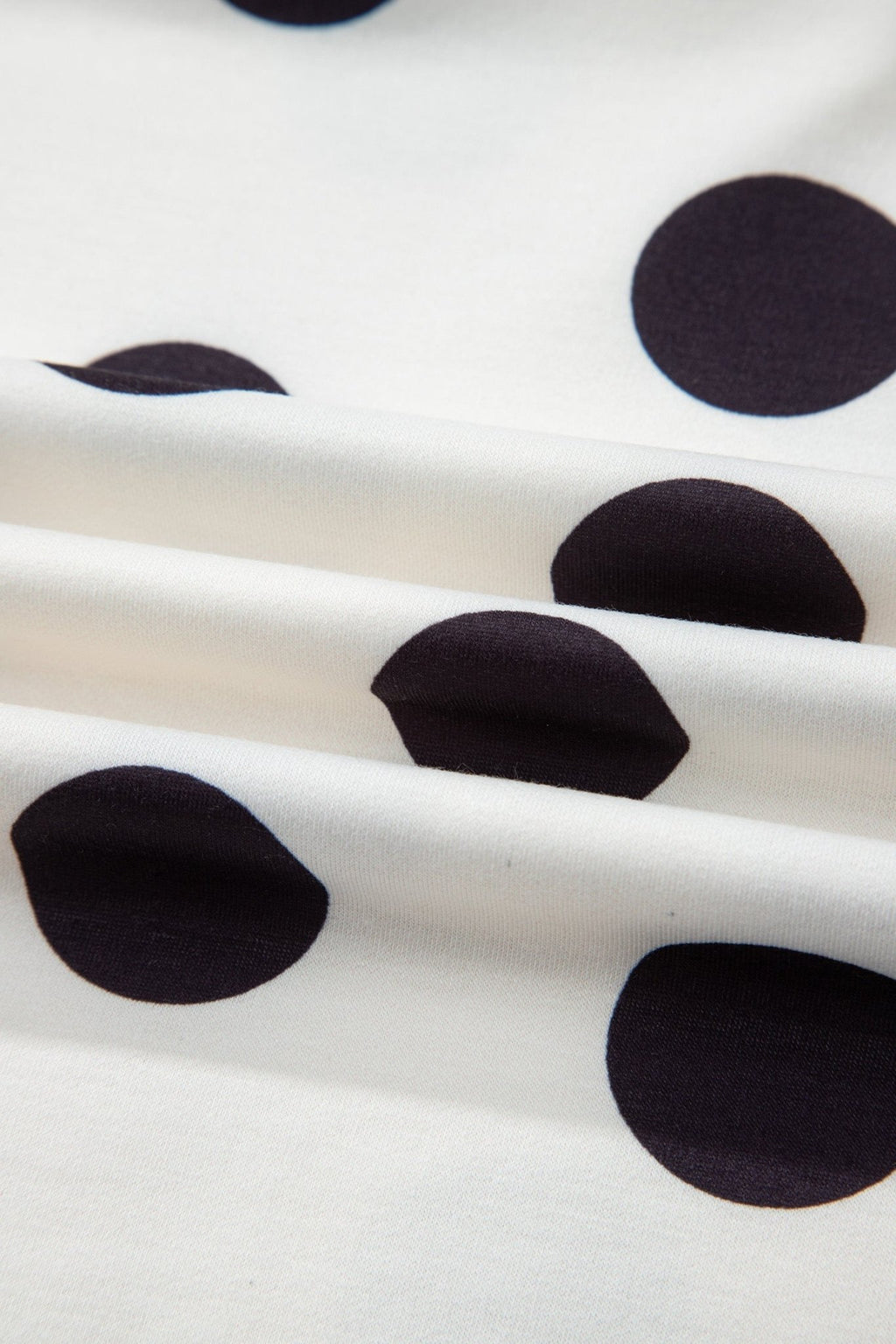 Polka Dot Pullover and Drawstring Shorts Set - Rooted & Reckless Co.