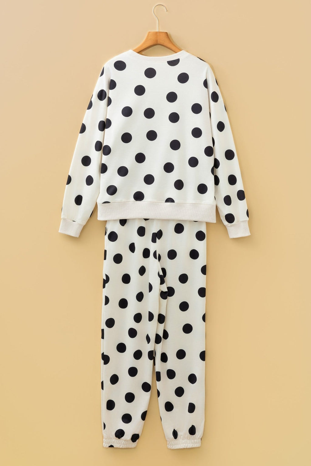 Polka Dot Pullover and Jogger Pants Set - Rooted & Reckless Co.