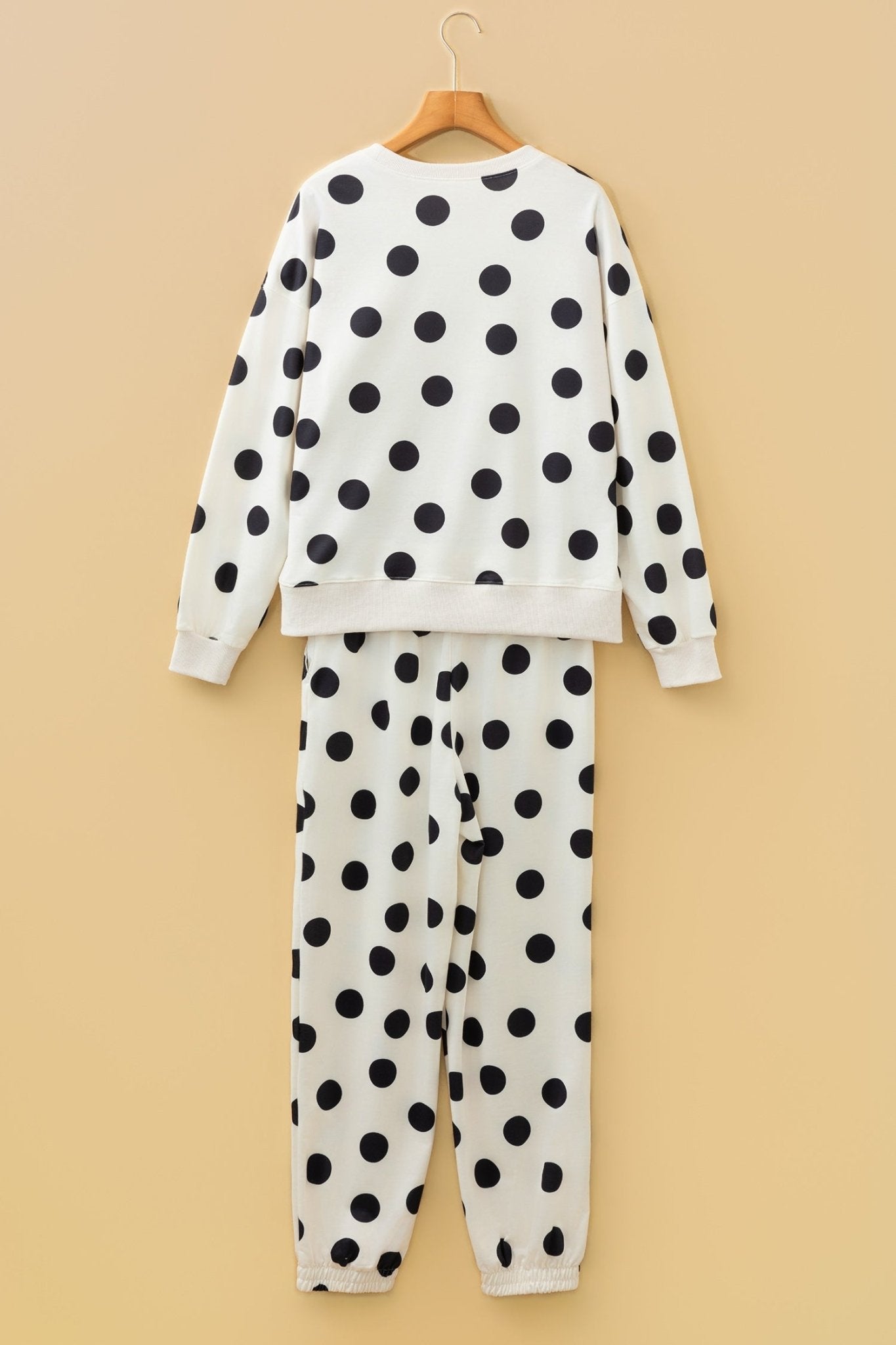 Polka Dot Pullover and Jogger Pants Set - Rooted & Reckless Co.