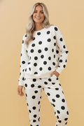 Polka Dot Pullover and Jogger Pants Set - Rooted & Reckless Co.