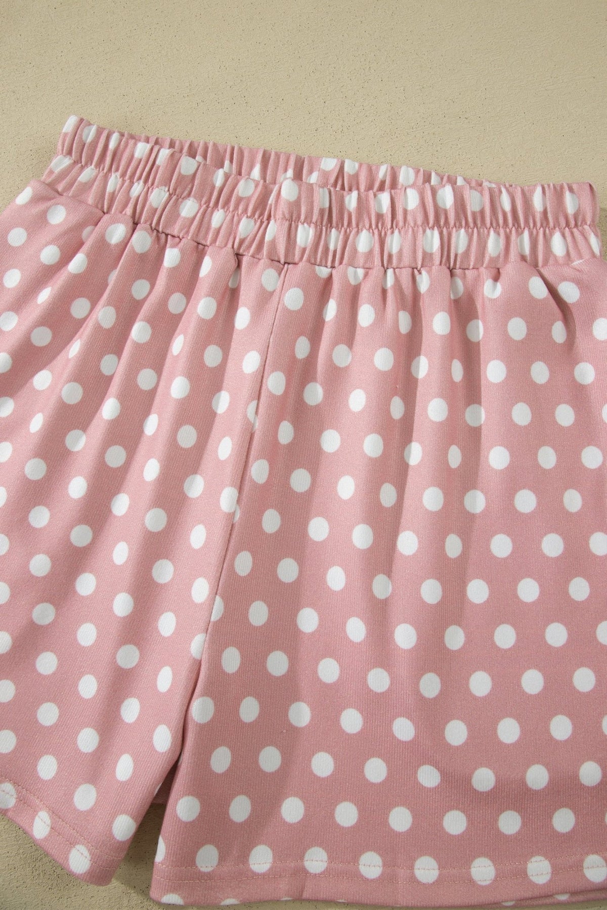 Polka Dot Relaxed Top & Drawning Shorts Set - Rooted & Reckless Co.