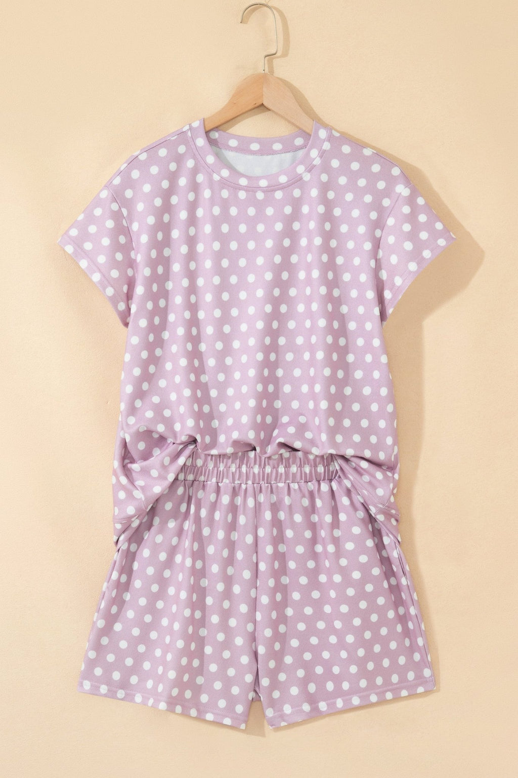 Polka Dot Relaxed Top & Drawning Shorts Set - Rooted & Reckless Co.