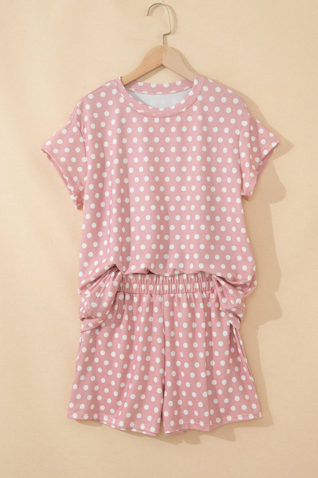 Polka Dot Relaxed Top & Drawning Shorts Set - Rooted & Reckless Co.