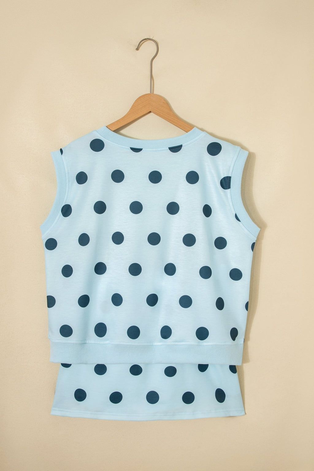 Polka Dot Ribbed Trim Tank & Mini Skort Set - Rooted & Reckless Co.