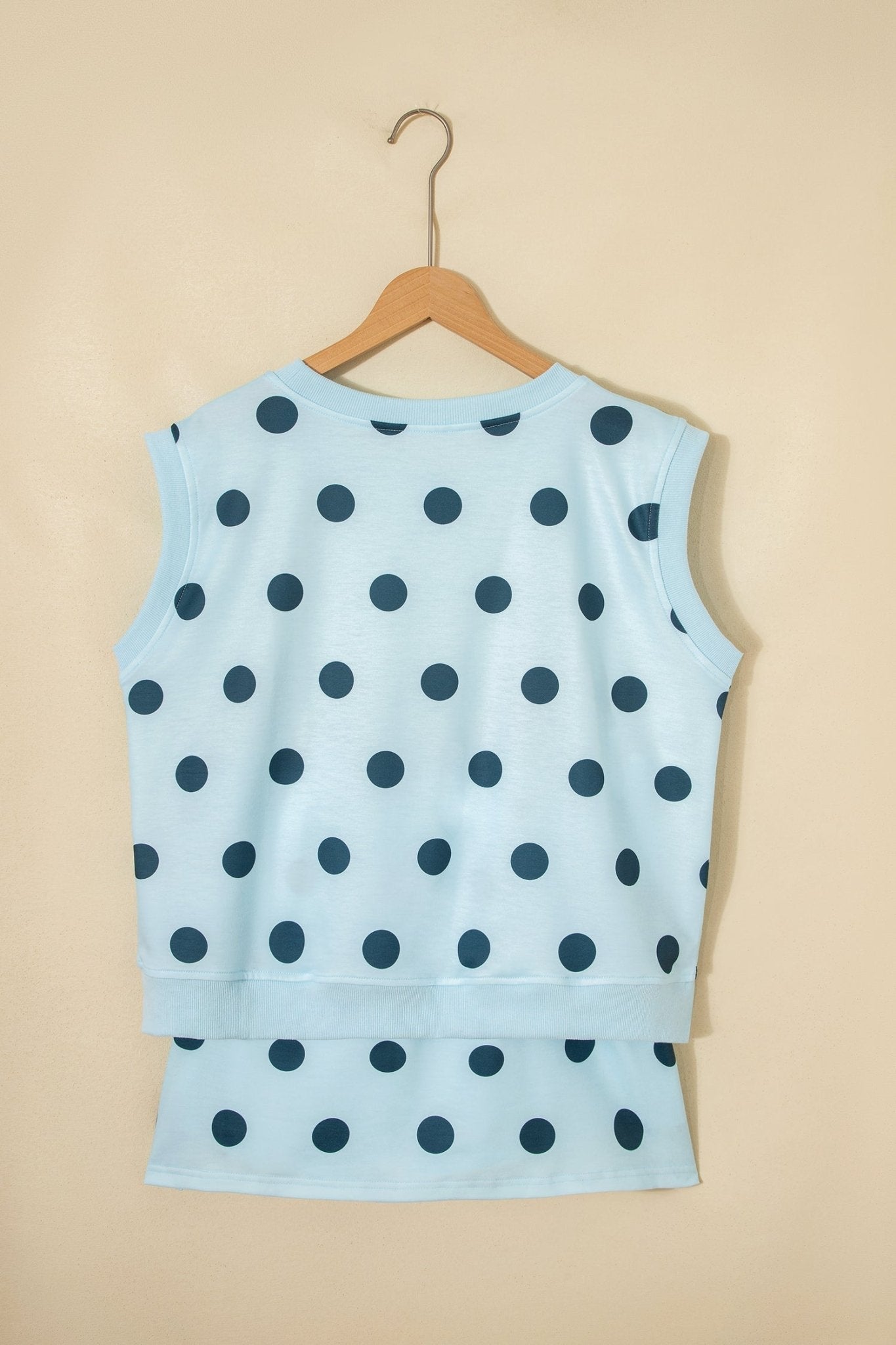 Polka Dot Ribbed Trim Tank & Mini Skort Set - Rooted & Reckless Co.