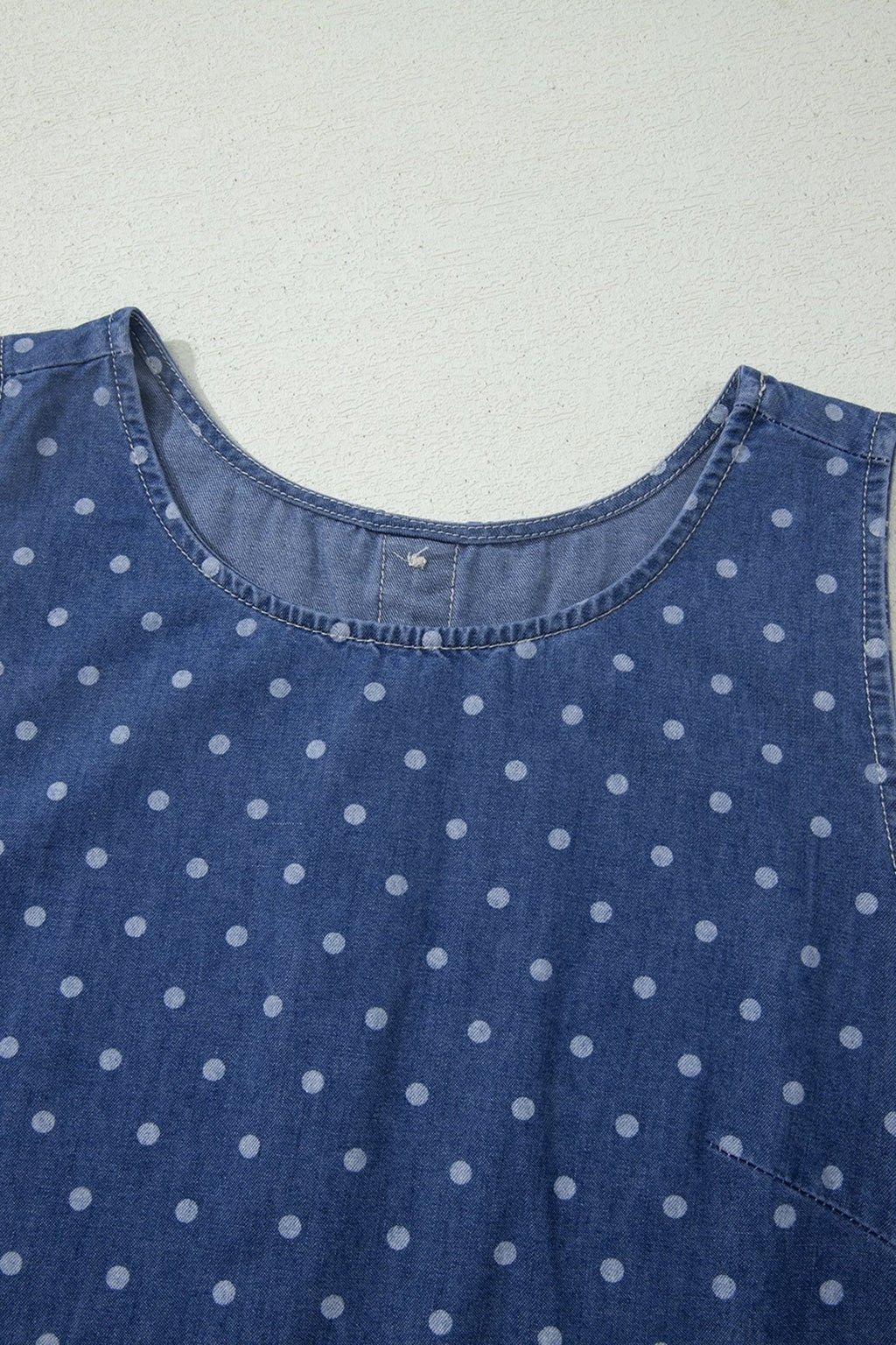 Polka Dot Ruffle Hem Sleeveless Mini Dress - Rooted & Reckless Co.