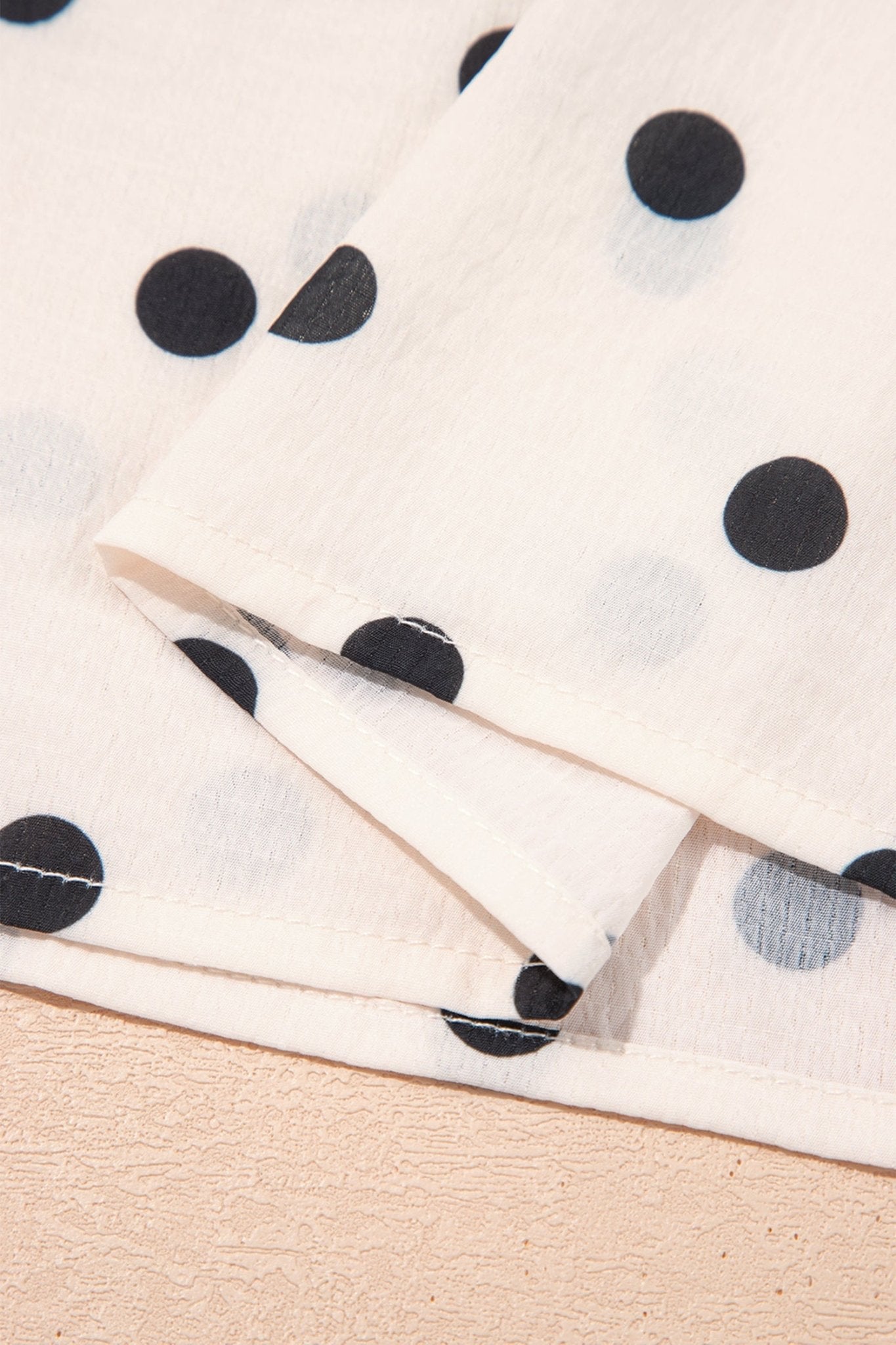 Polka Dot Ruffle Side Slit Maxi Skirt - Rooted & Reckless Co.