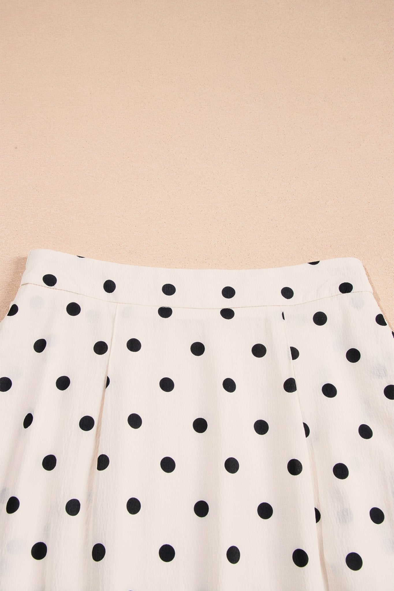 Polka Dot Ruffle Side Slit Maxi Skirt - Rooted & Reckless Co.