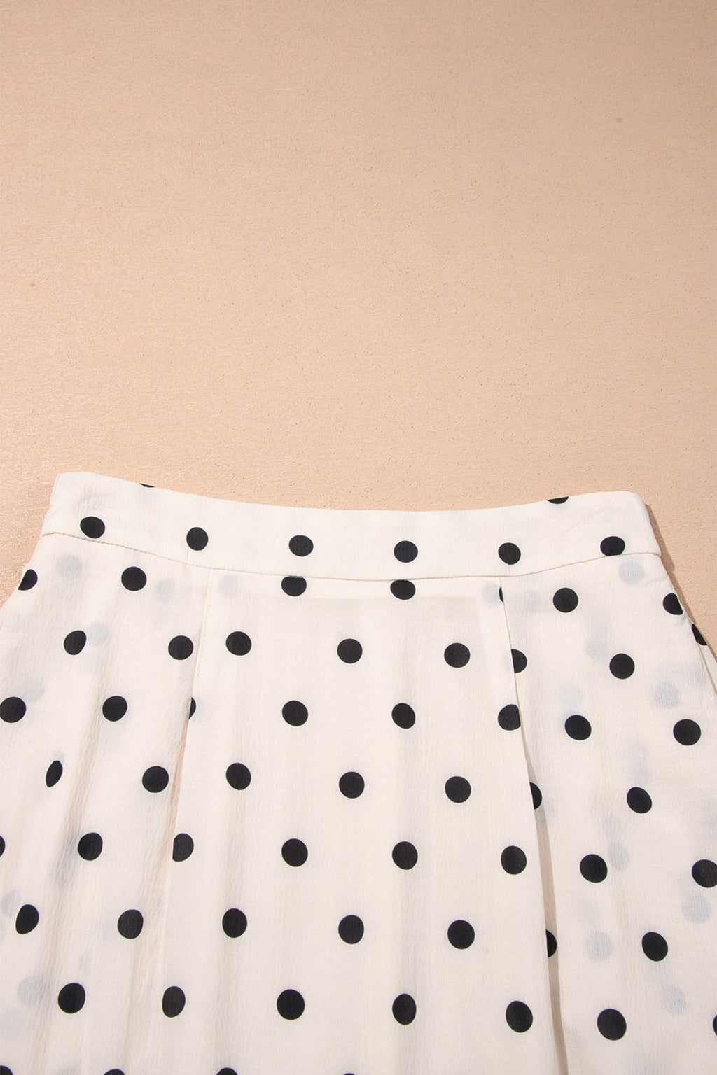 Polka Dot Ruffle Side Slit Maxi Skirt - Rooted & Reckless Co.