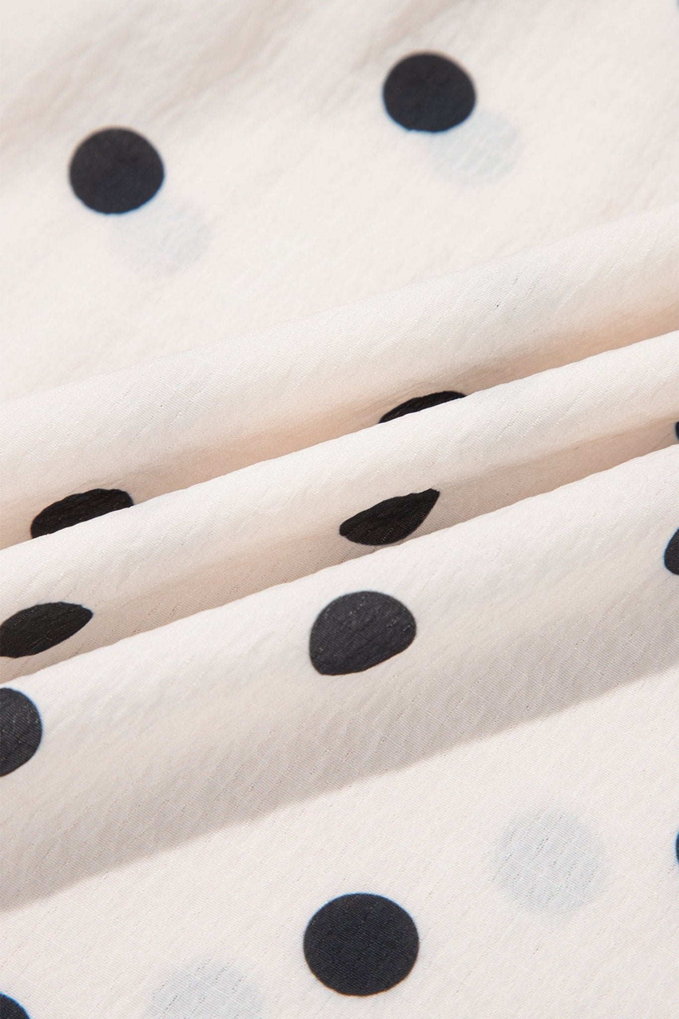Polka Dot Ruffle Side Slit Maxi Skirt - Rooted & Reckless Co.