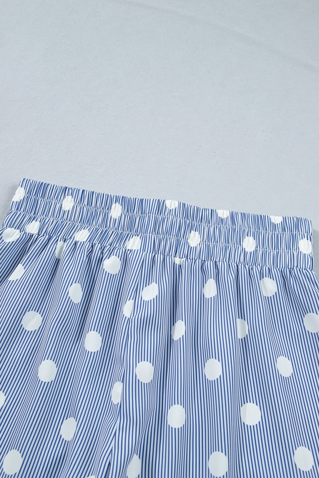 Polka Dot Shirred High Waist Shorts - Rooted & Reckless Co.